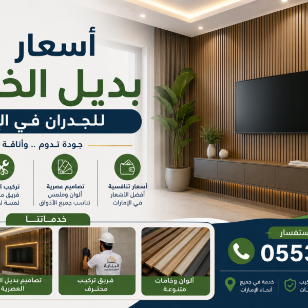 أسعار بديل الخشب للجدران في الإمارات
