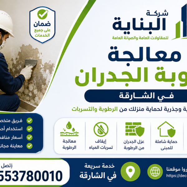 شركة معالجة رطوبة الجدران في الشارقة