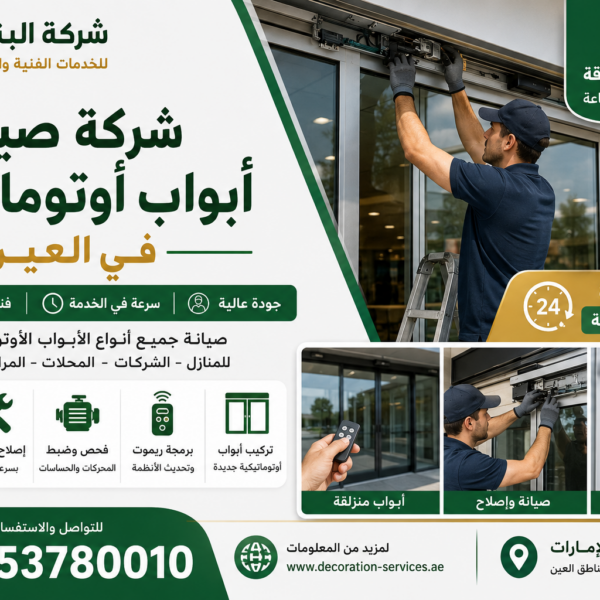 شركة صيانة أبواب أوتوماتيكية في العين